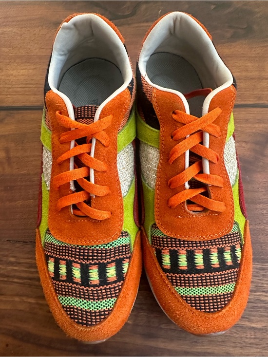 Other - Unique Hand Made Orange & Green Woven Sneakers de Colombia